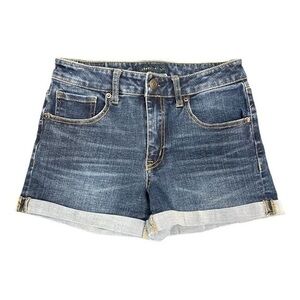 Aeropostale | Flex Effects High-Rise Denim Midi Shorts